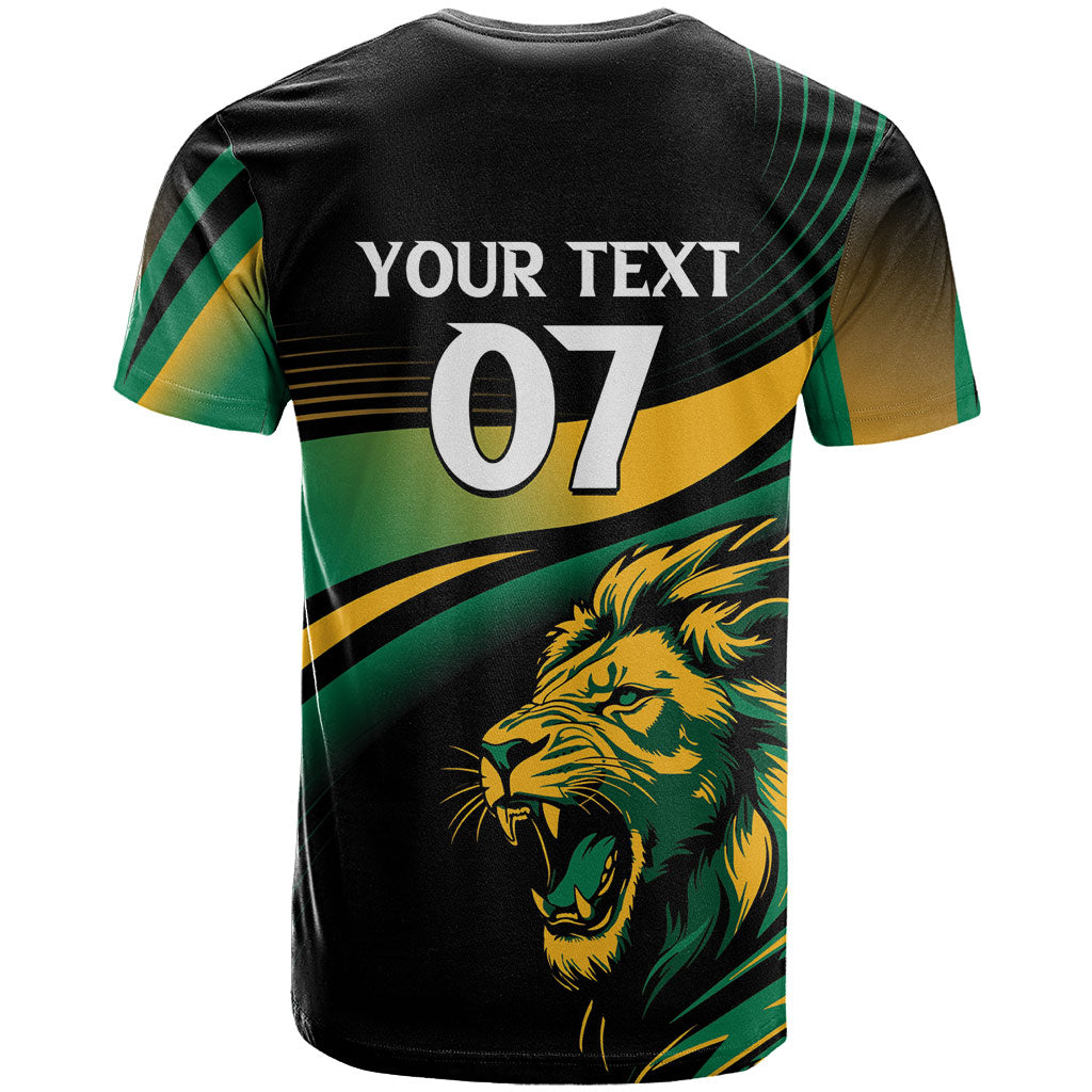 Afro-Jamaica Heritage Custom T shirt Roaring Lion