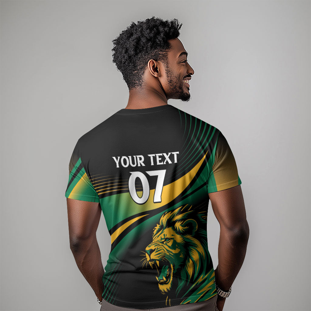 Afro-Jamaica Heritage Custom T shirt Roaring Lion
