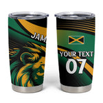 Afro-Jamaica Heritage Custom Tumbler Cup Roaring Lion