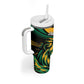 Afro-Jamaica Heritage Custom Tumbler With Handle Roaring Lion