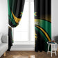 Afro-Jamaica Heritage Window Curtain Roaring Lion