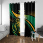 Afro-Jamaica Heritage Window Curtain Roaring Lion