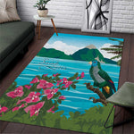 Afro-Saint Lucians Area Rug Pitons Landscape