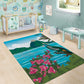 Afro-Saint Lucians Area Rug Pitons Landscape