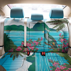 Afro-Saint Lucians Back Car Seat Cover Pitons Landscape