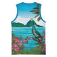 Afro-Saint Lucians Basketball Jersey Pitons Landscape - African Pride