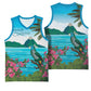 Afro-Saint Lucians Basketball Jersey Pitons Landscape - African Pride