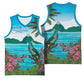 Afro-Saint Lucians Basketball Jersey Pitons Landscape LT7