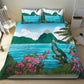 Afro-Saint Lucians Bedding Set Pitons Landscape