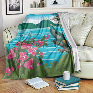 Afro-Saint Lucians Blanket Pitons Landscape