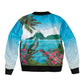 Afro-Saint Lucians Bomber Jacket Pitons Landscape
