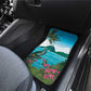 Afro-Saint Lucians Car Mats Pitons Landscape
