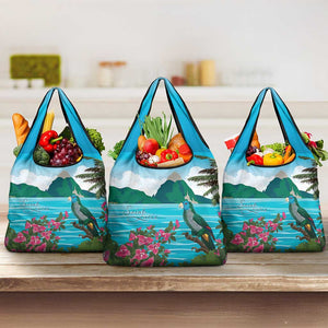 Afro-Saint Lucians Grocery Bag Pitons Landscape
