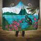 Afro-Saint Lucians Hooded Blanket Pitons Landscape