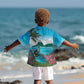 Afro-Saint Lucians Kid Hawaiian Shirt Pitons Landscape