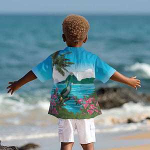 Afro-Saint Lucians Kid Hawaiian Shirt Pitons Landscape