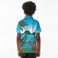 Afro-Saint Lucians Kid Polo Shirt Pitons Landscape