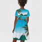 Afro-Saint Lucians Kid Short Sleeve Dress Pitons Landscape
