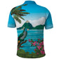 Afro-Saint Lucians Polo Shirt Pitons Landscape
