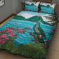 Afro-Saint Lucians Quilt Bed Set Pitons Landscape