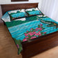 Afro-Saint Lucians Quilt Bed Set Pitons Landscape