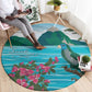 Afro-Saint Lucians Round Carpet Pitons Landscape