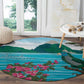 Afro-Saint Lucians Round Carpet Pitons Landscape