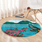 Afro-Saint Lucians Round Carpet Pitons Landscape