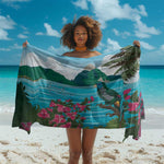 Afro-Saint Lucians Sarong Pitons Landscape