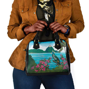 Afro-Saint Lucians Shoulder Handbag Pitons Landscape