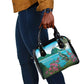 Afro-Saint Lucians Shoulder Handbag Pitons Landscape