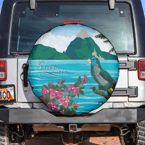 Afro-Saint Lucians Spare Tire Cover Pitons Landscape