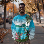 Afro-Saint Lucians Sweatshirt Pitons Landscape