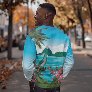 Afro-Saint Lucians Sweatshirt Pitons Landscape