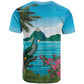 Afro-Saint Lucians T shirt Pitons Landscape