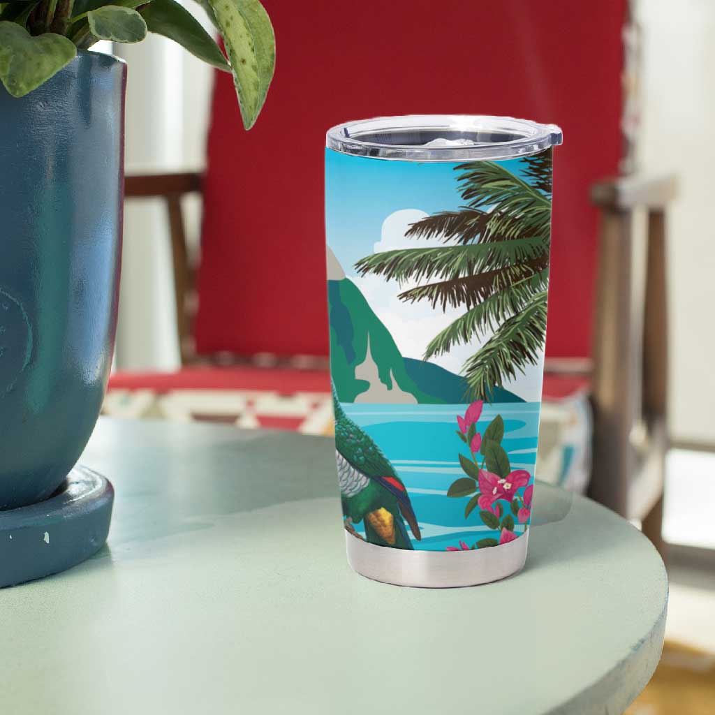Afro-Saint Lucians Tumbler Cup Pitons Landscape