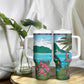 Afro-Saint Lucians Tumbler With Handle Pitons Landscape
