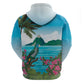 Afro-Saint Lucians Zip Hoodie Pitons Landscape
