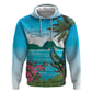 Afro-Saint Lucians Zip Hoodie Pitons Landscape