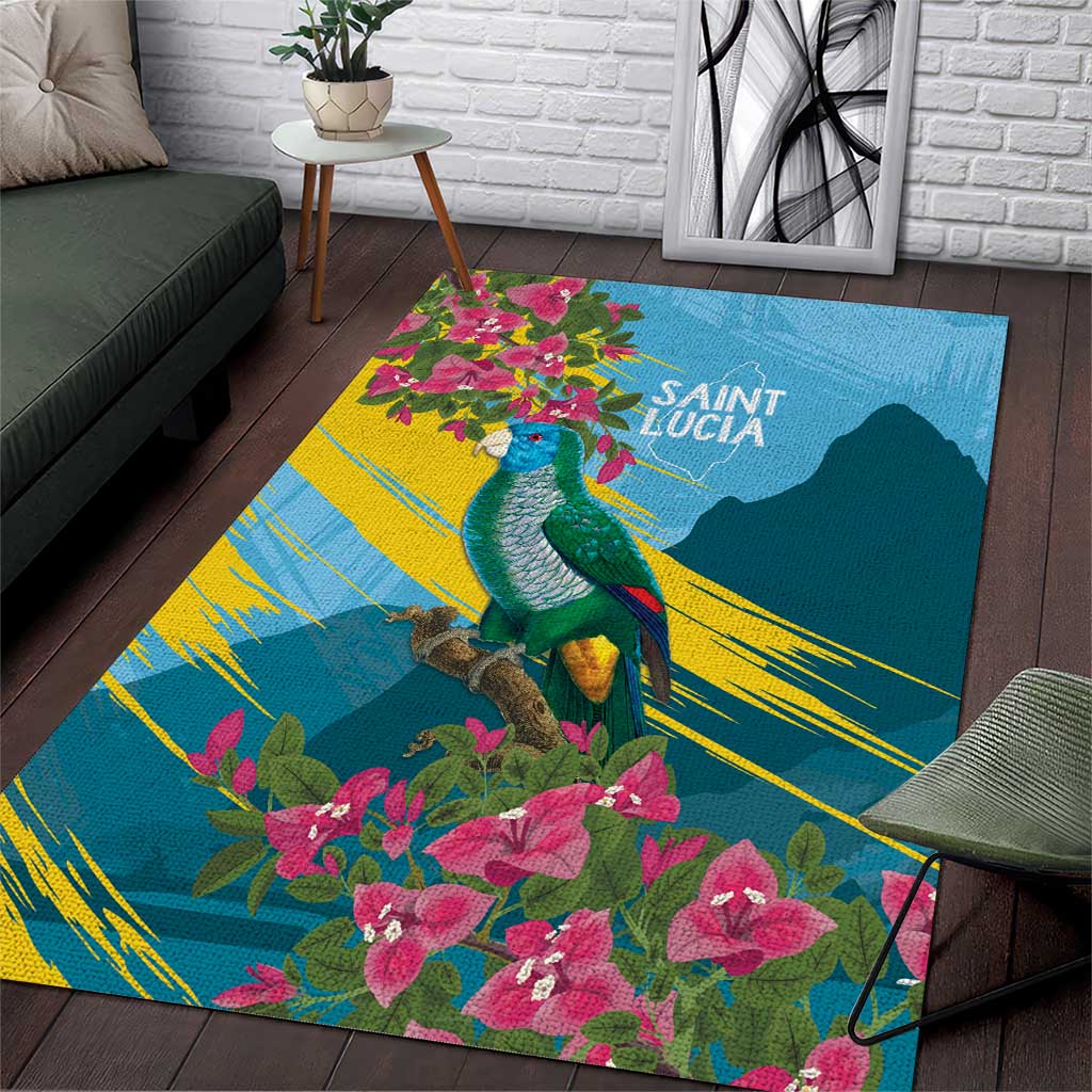 Saint Lucia Afro Area Rug Tropical Vibes