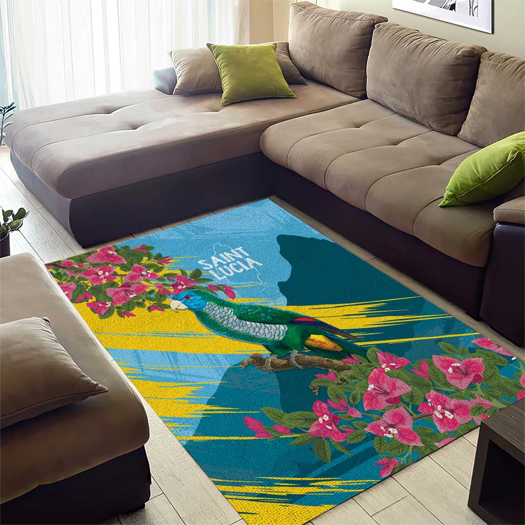 Saint Lucia Afro Area Rug Tropical Vibes