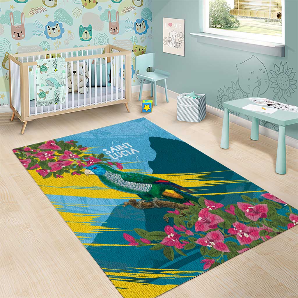 Saint Lucia Afro Area Rug Tropical Vibes
