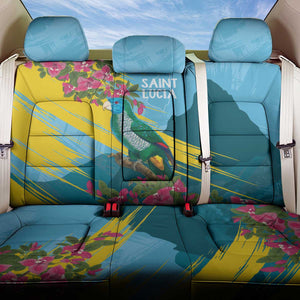 Saint Lucia Afro Back Car Seat Cover Tropical Vibes