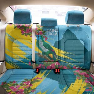 Saint Lucia Afro Back Car Seat Cover Tropical Vibes
