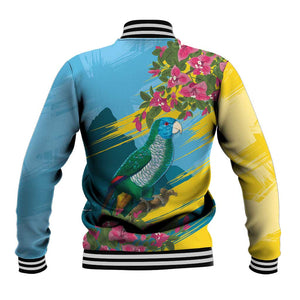 Saint Lucia Afro Baseball Jacket Tropical Vibes