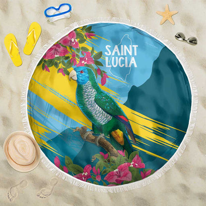 Saint Lucia Afro Beach Blanket Tropical Vibes