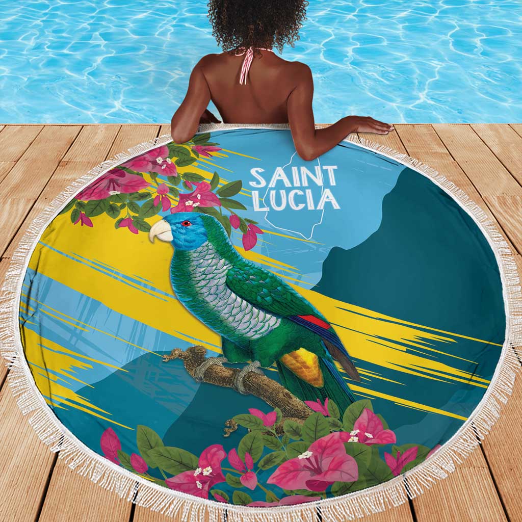 Saint Lucia Afro Beach Blanket Tropical Vibes