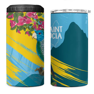 Saint Lucia Afro 4 in 1 Can Cooler Tumbler Tropical Vibes