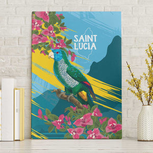 Saint Lucia Afro Canvas Wall Art Tropical Vibes