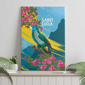 Saint Lucia Afro Canvas Wall Art Tropical Vibes